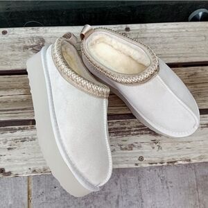 Women's sz 10 Platform Mini Boots Ankle Fur Fleece Lined Anti-Slip For outdoors